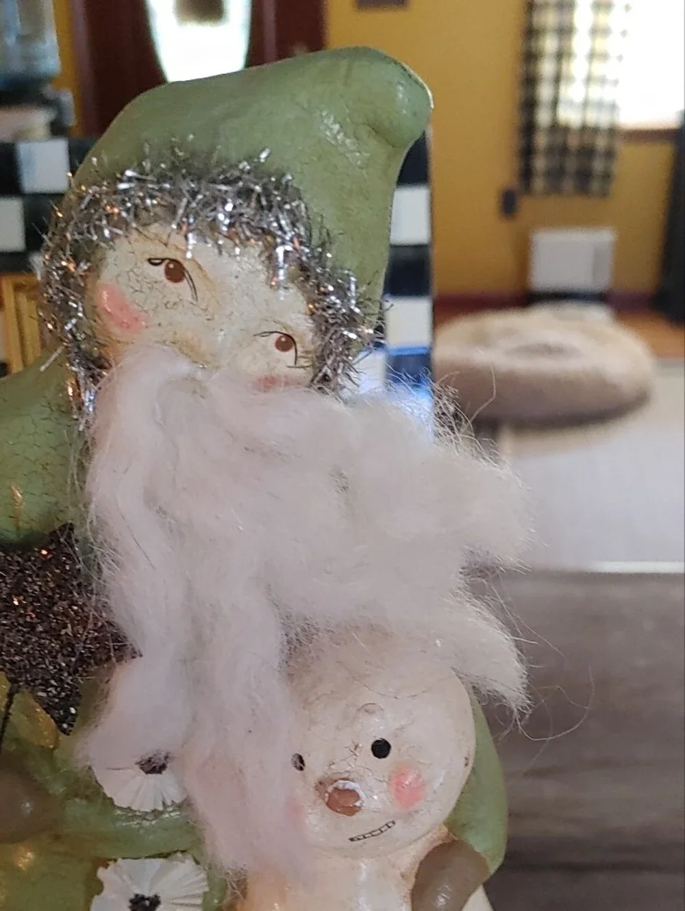 Nicole Sayre 12 Inch Santa and Snowman On Spirit Of Christmas Box